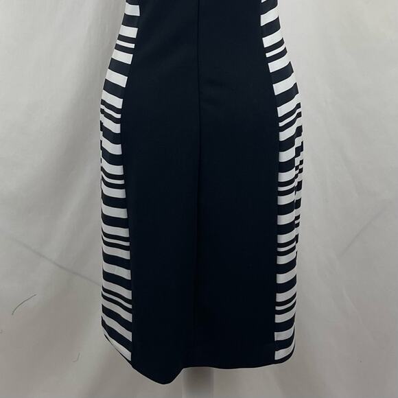 Anthropologie Nicole Miller Floral Stripe Feminine Date Dress NWOT Size M - Picture 7 of 13